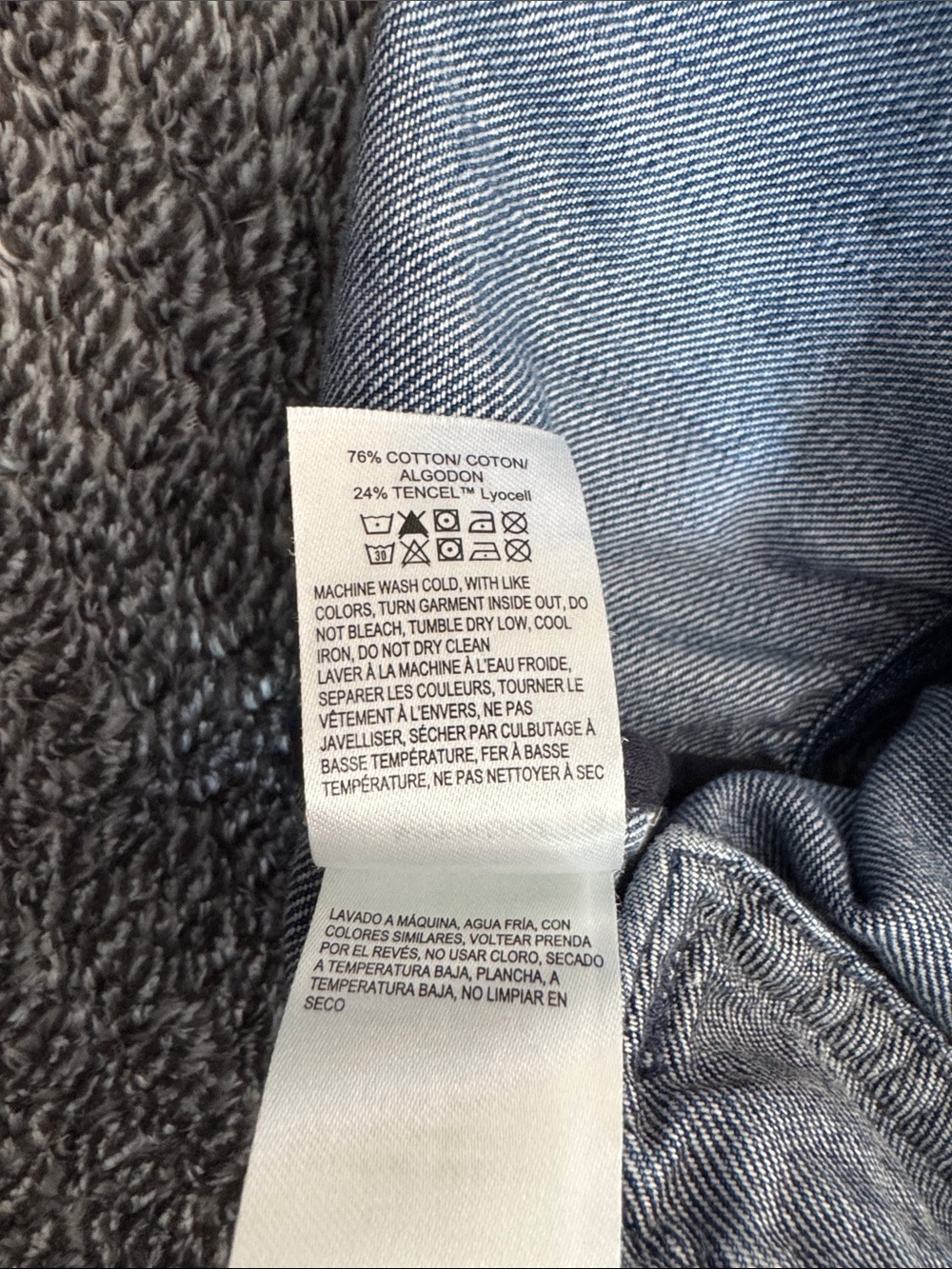 Lucky Brand Indigo Denim Button-Front Vest - Picture 3 of 7